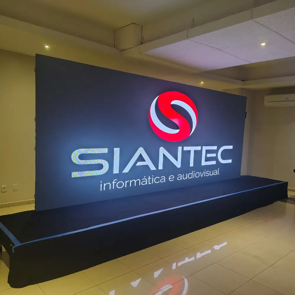 painel de led P2 evento palestro