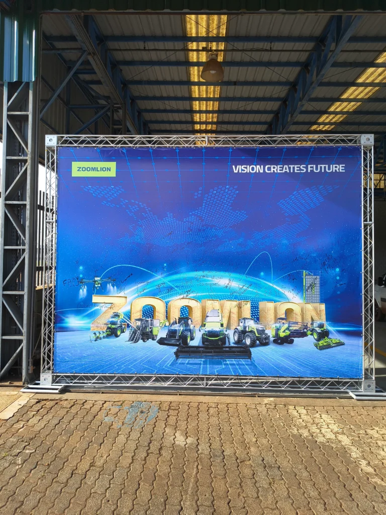 backdrop em evento de festa do agronegocio